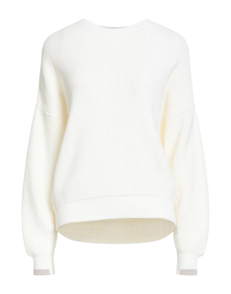PUROTATTO Pullover Damen Weiß von PUROTATTO