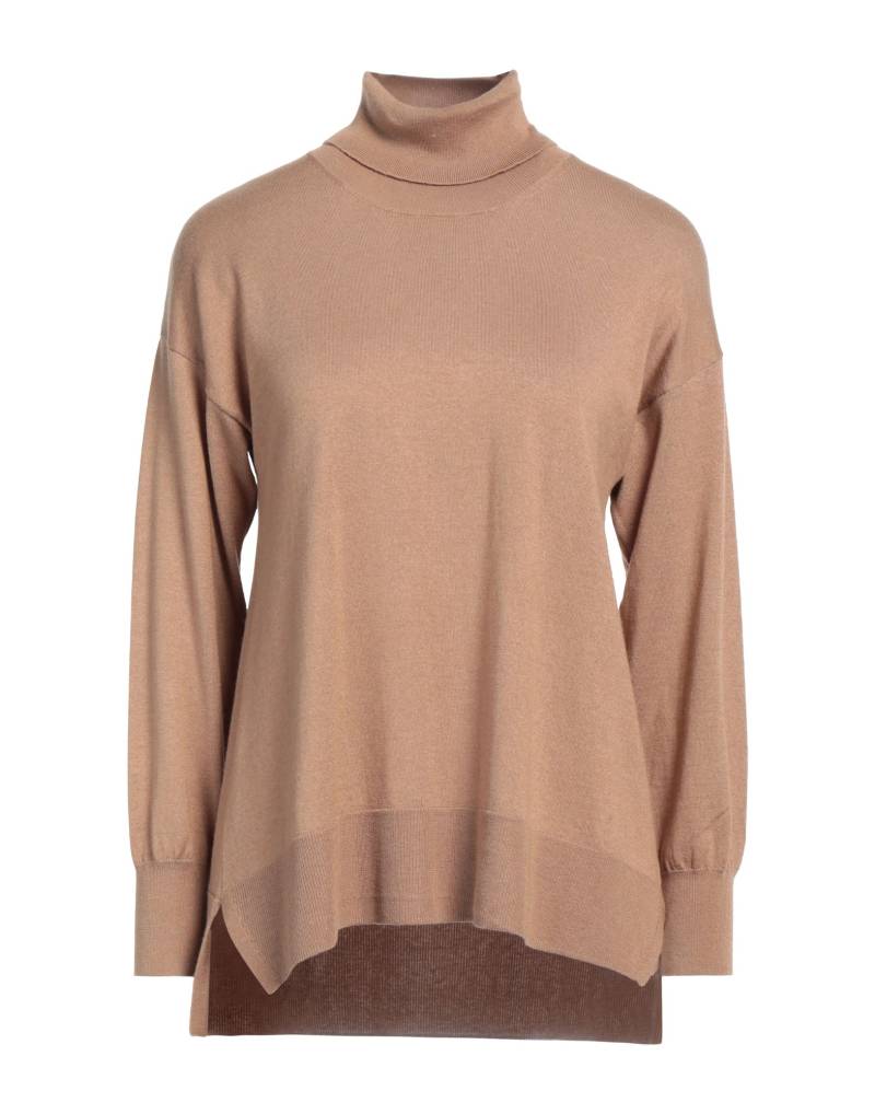 PUROTATTO Rollkragenpullover Damen Kamel von PUROTATTO