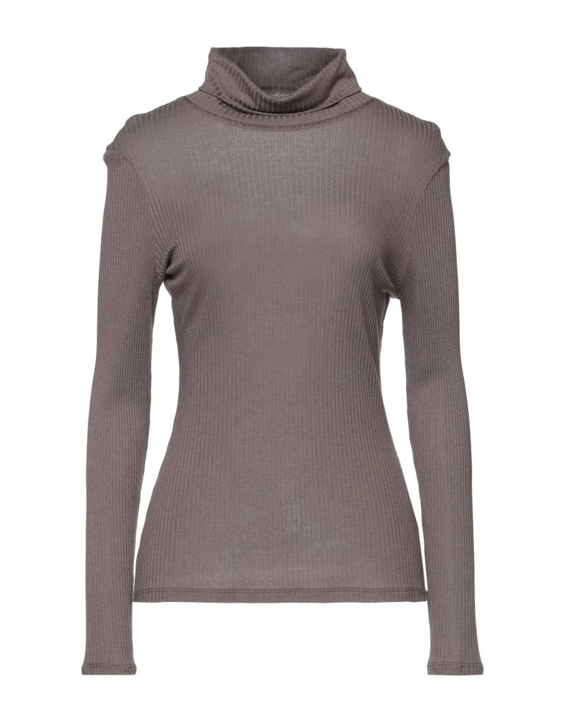 PUROTATTO Rollkragenpullover Damen Schokobraun von PUROTATTO