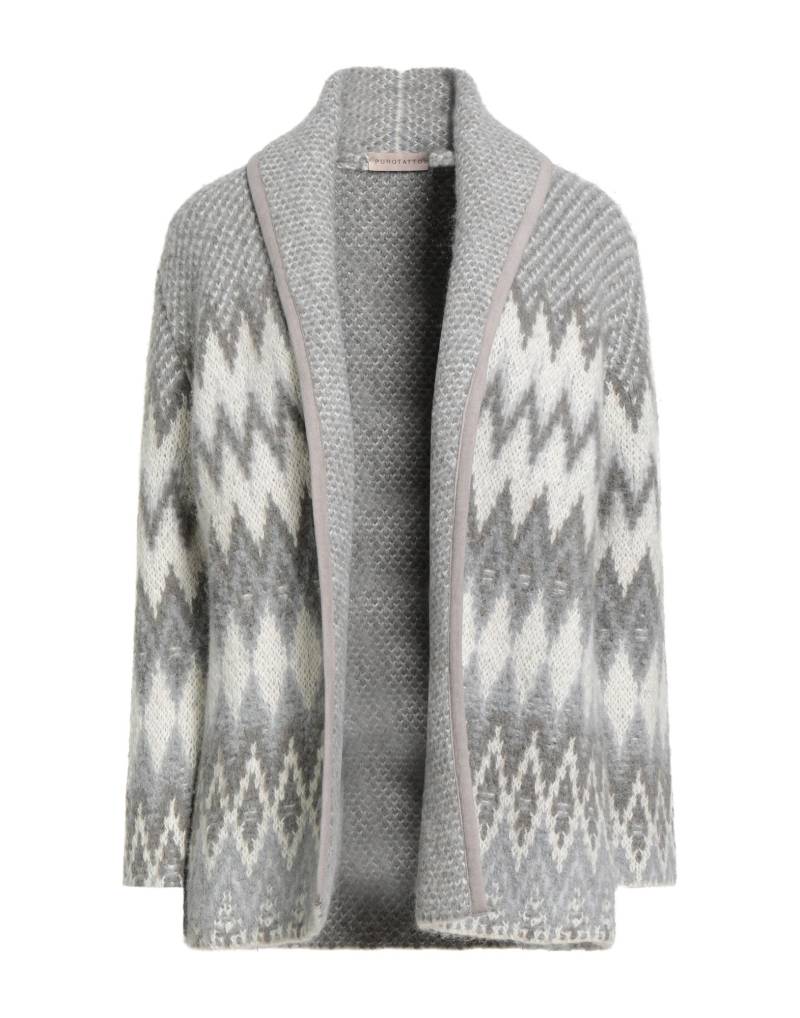 PUROTATTO Strickjacke Damen Grau von PUROTATTO