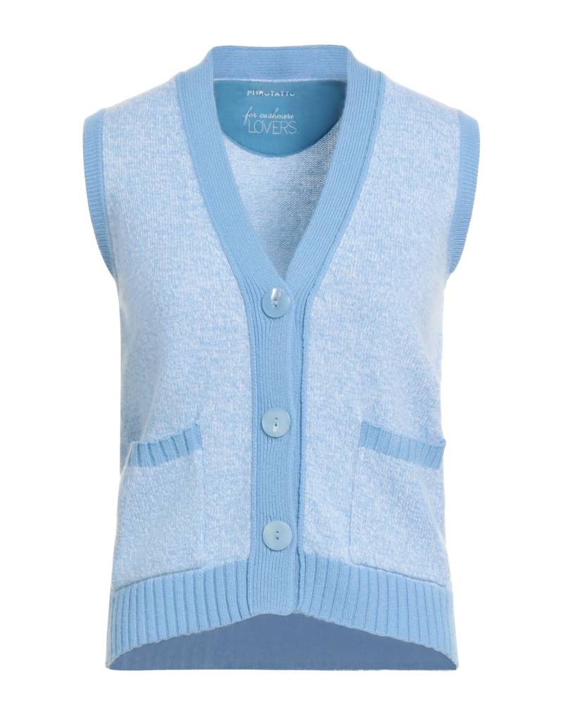 PUROTATTO Strickjacke Damen Hellblau von PUROTATTO