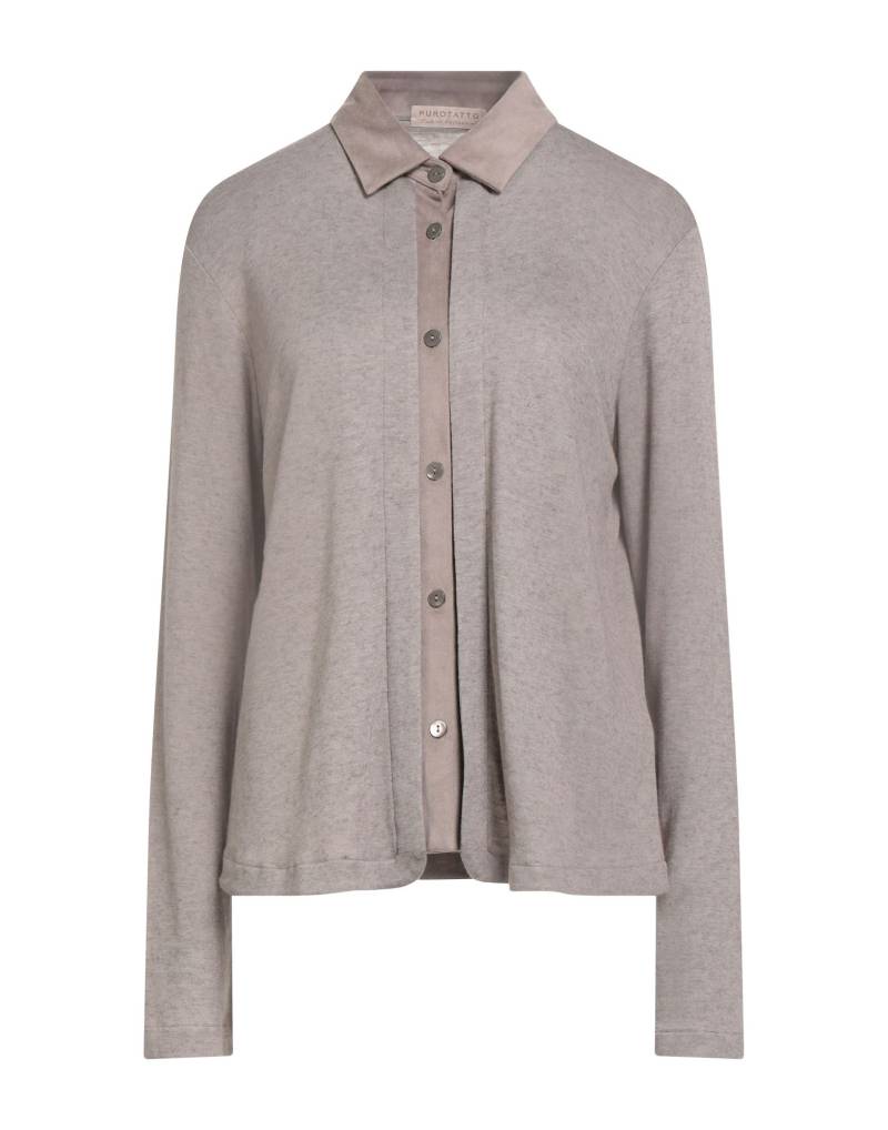 PUROTATTO Strickjacke Damen Maulwurfsgrau von PUROTATTO