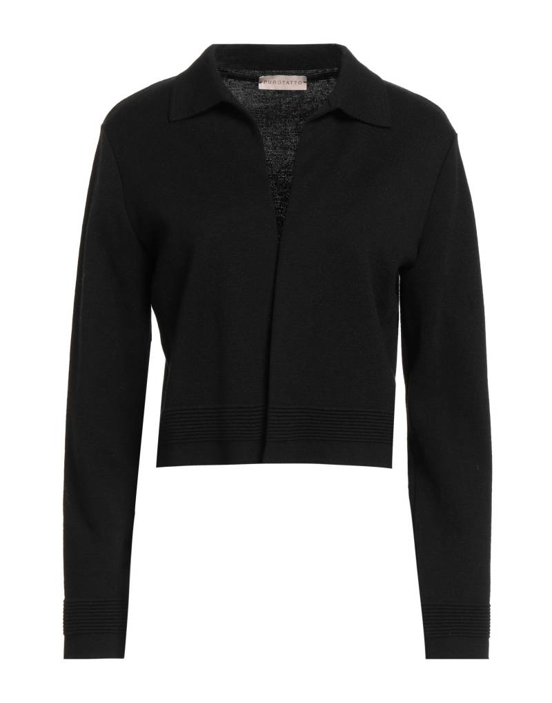 PUROTATTO Strickjacke Damen Schwarz von PUROTATTO