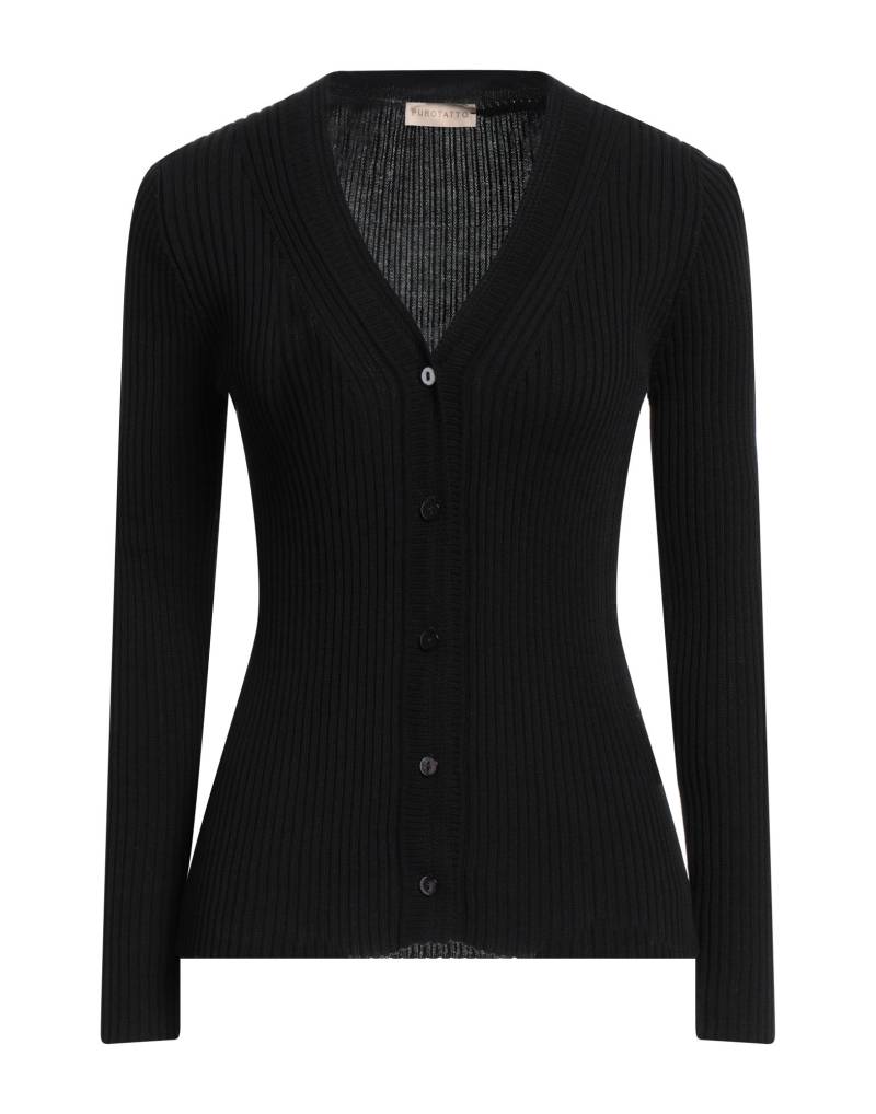 PUROTATTO Strickjacke Damen Schwarz von PUROTATTO