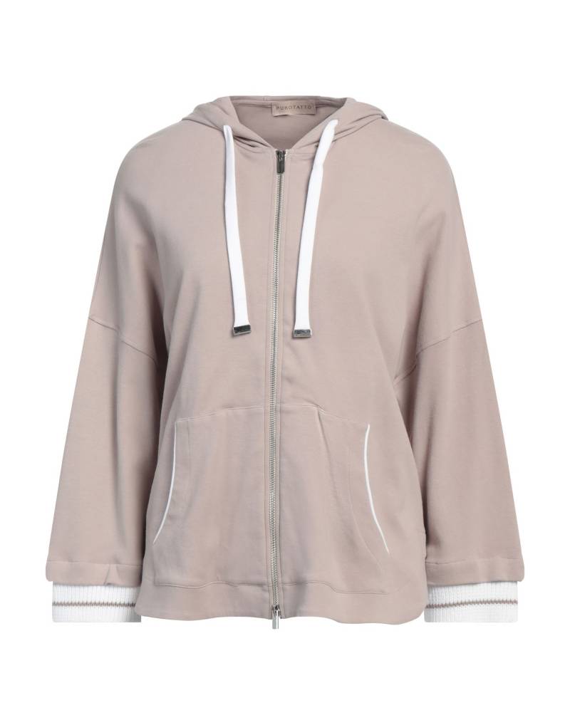 PUROTATTO Sweatshirt Damen Beige von PUROTATTO