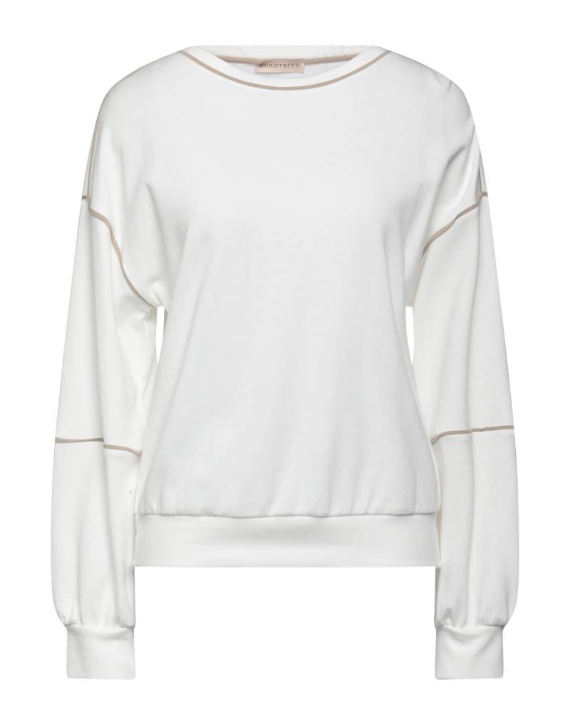 PUROTATTO Sweatshirt Damen Weiß von PUROTATTO