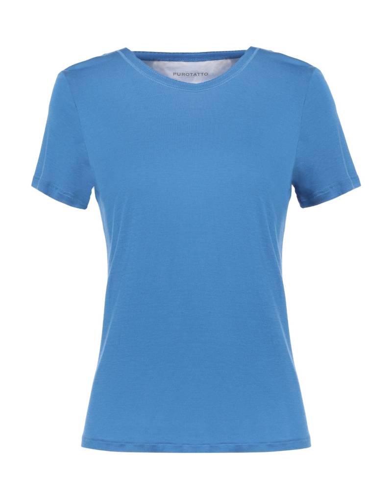 PUROTATTO T-shirts Damen Azurblau von PUROTATTO