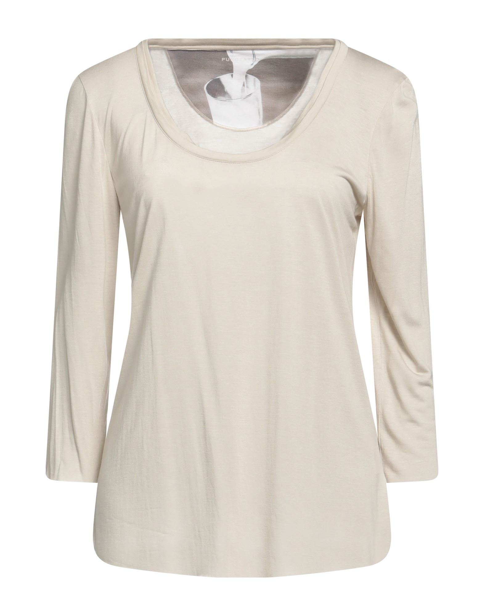 PUROTATTO T-shirts Damen Beige von PUROTATTO