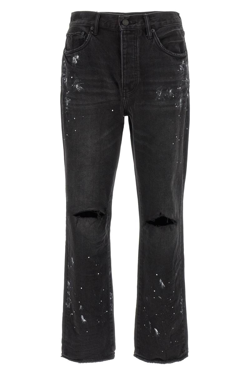 PURPLE Jeans "P011 Knee Slit Paint" von PURPLE