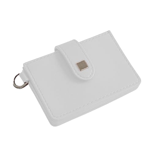 Anspruchsvolle Geldbörse für Frauen Tragbare Geld Bargeld Geldbörse Kartensteckplatz PU Leder Reise Bus Kartenaufbewahrungstasche Damen Leder Geldbörse, weiß, Mass Beauty von PURPLELILY