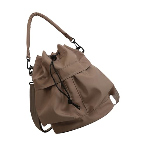 Elegante Schultertasche aus Oxford-Gewebe für Damen, mit geräumigem Design, Unterarm-Geldbörse für Arbeit oder Reisen, khaki, 23*29.5cm von PURPLELILY
