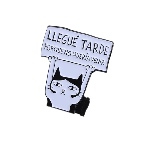 Modische Brosche mit niedlichem Katzen-Motiv, tragbar, für Bekleidung und Kopfbedeckung, für den täglichen Gebrauch, Unisex-Brosche von PURPLELILY