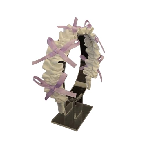 Stilvoller Kopfschmuck mit Schleife verziert, eleganter Haarschmuck, Stoff-Haarband, ideal zur Verschönerung Ihres Looks bei Veranstaltungen von PURPLELILY