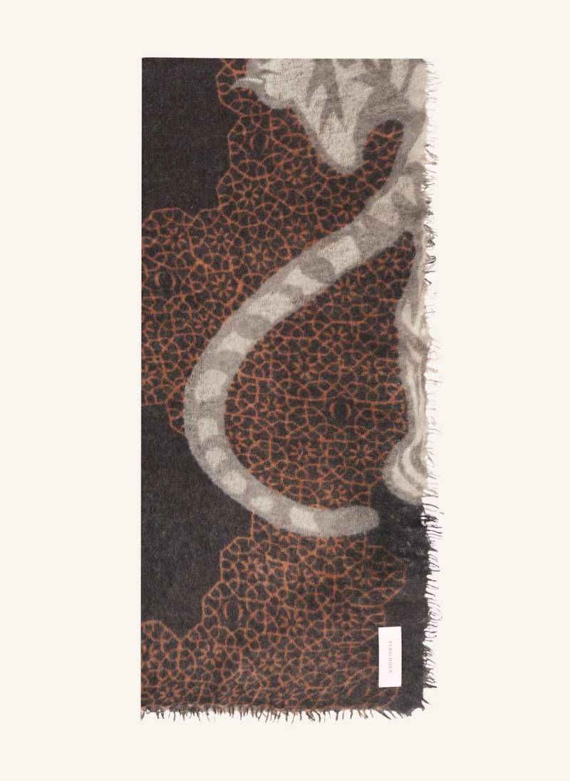 Purschoen Cashmere-Schal Bengal Tiger schwarz von PURSCHOEN