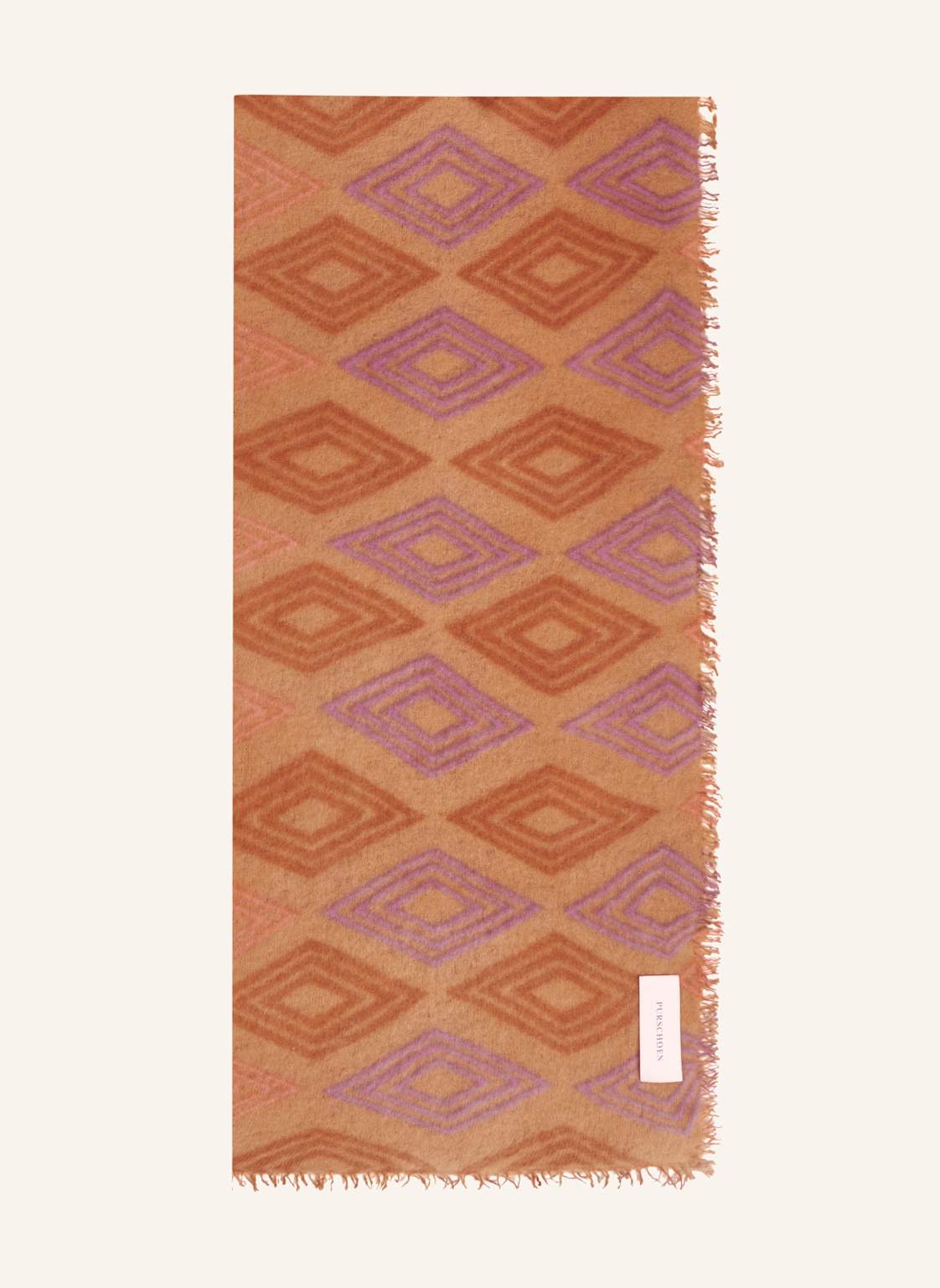 Purschoen Cashmere-Schal Diamond braun von PURSCHOEN