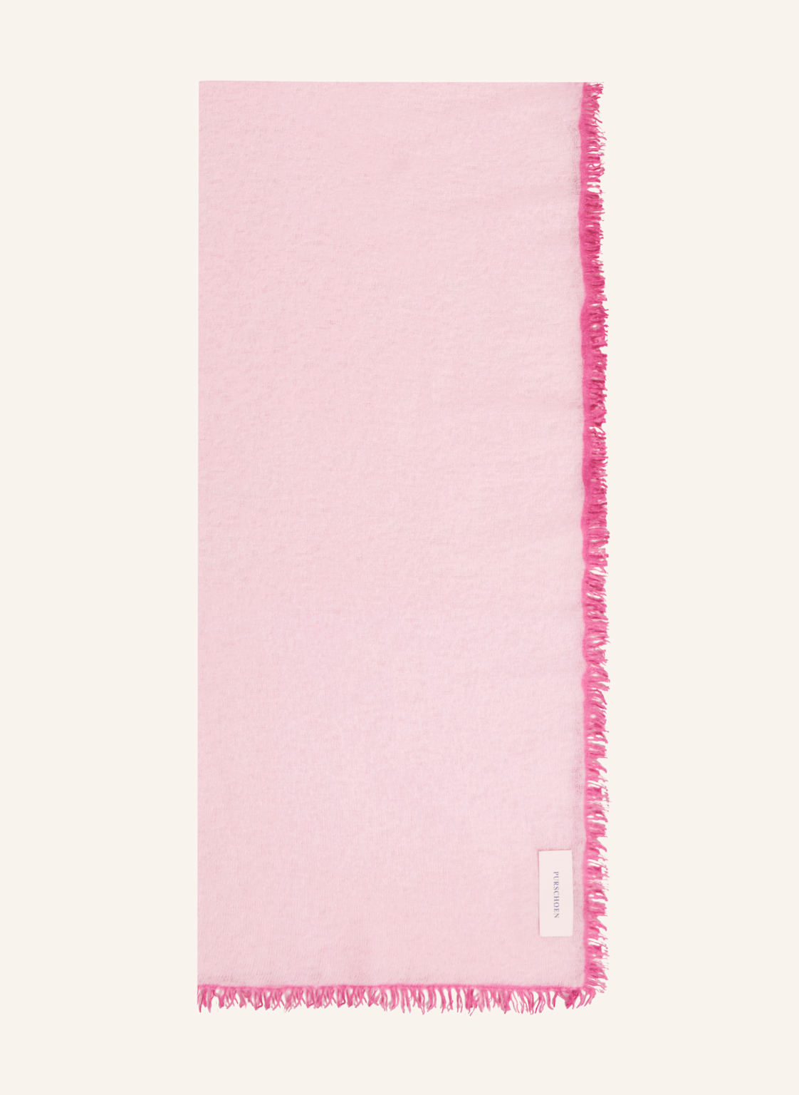 Purschoen Cashmere-Schal Fransen rosa von PURSCHOEN