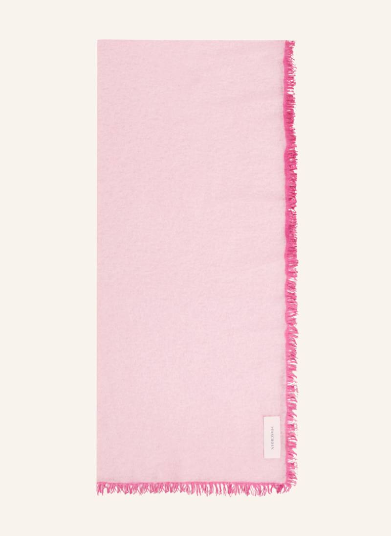 Purschoen Cashmere-Schal Fransen rosa von PURSCHOEN