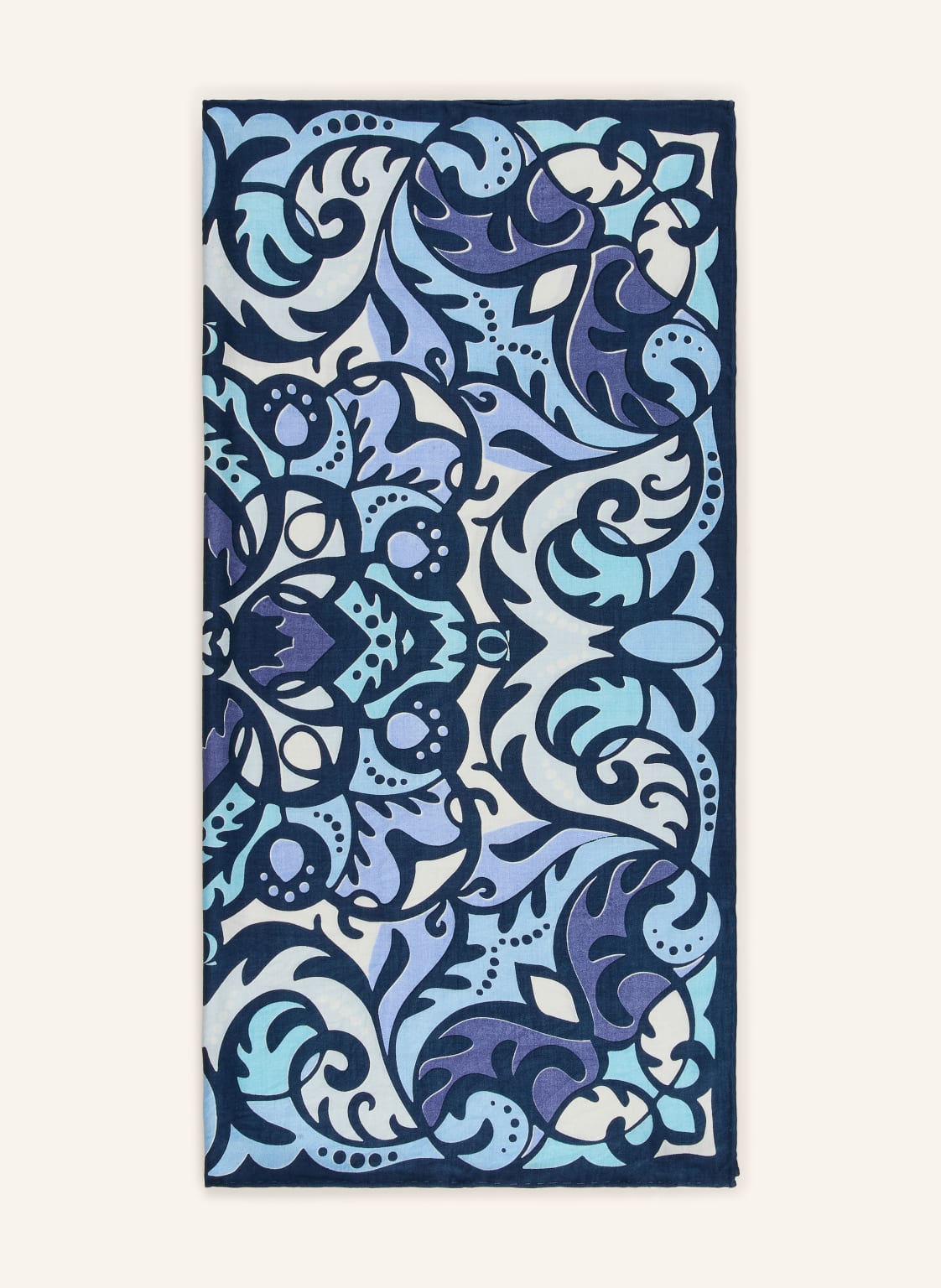 Purschoen Seidentuch Mandala blau von PURSCHOEN