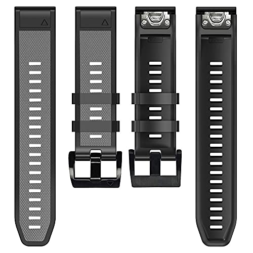 26 22 mm Silikon-Schnellverschluss-Uhrenarmband für Garmin Fenix 7X 7 6 6X Pro 5 5X Plus 3 HR Mk1 Easyfit Armband, Fenix 6X 6X Pro Mk1, Achat von PURYN