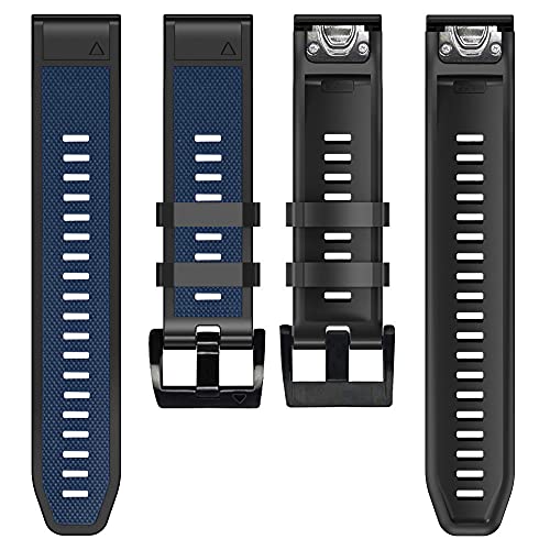 26 22 mm Silikon-Schnellverschluss-Uhrenarmband für Garmin Fenix 7X 7 6 6X Pro 5 5X Plus 3 HR Mk1 Easyfit Armband, Fenix 6X 6X Pro Mk1, Achat von PURYN