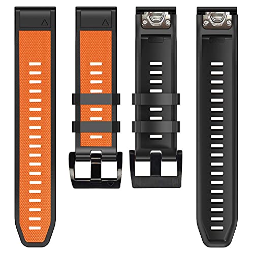 26 22 mm Silikon-Schnellverschluss-Uhrenarmband für Garmin Fenix 7X 7 6 6X Pro 5 5X Plus 3 HR Mk1 Easyfit Armband, For Enduro, Achat von PURYN