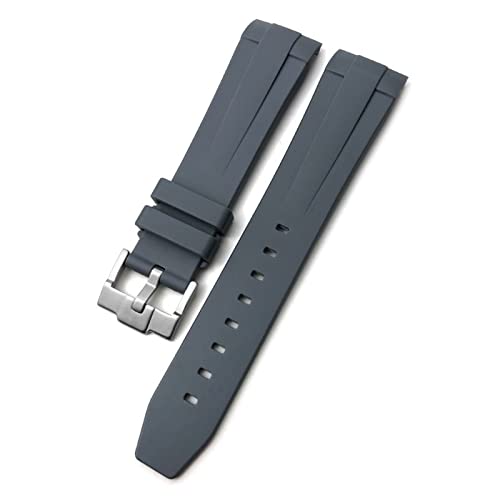 PURYN Gummi-Silikon-Armband für Longines Conquest HydroConquest L3 wasserdichtes Uhrenarmband, Pin/Faltschließe, 19 mm, 20 mm, 21 mm, 20 mm, Achat von PURYN
