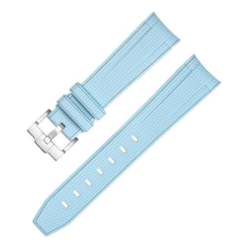 PURYN Gummi-Uhrenarmband für Omega X Swatch Joint MoonSwatch Constellation Herren Damen Wasserdicht Sport 20 mm Uhrenarmband mit gebogenem Ende, 46, Achat von PURYN