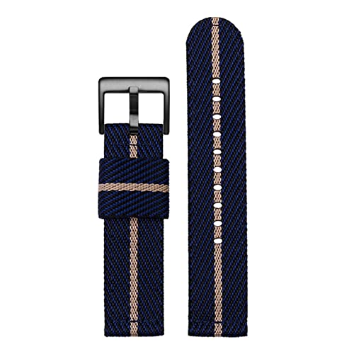 PURYN Modisches gewebtes Nylon-Uhrenarmband für Omega Seepferdchen 300, Segeltuch, verdicktes Sportarmband, 18 mm, 20 mm, 22 mm, 24 mm, 24 mm, Achat von PURYN