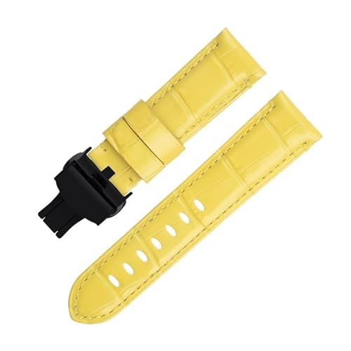 PURYN Uhrenarmband für Panerai-Armband für PAM441/438-Serie, weiches Rindsleder, echtes Bambusleder, 20 mm, 22 mm, 24 mm, 22 mm, Achat von PURYN