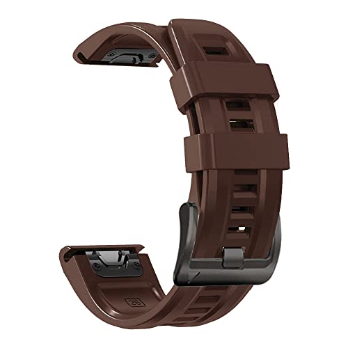 Quickfit-Uhrenarmband für Garmin Fenix 6X 7X 5X Plus 3HR Silikon Easyfit Handgelenkschlaufe für Fenix 6 7 5 Epix Watch, 26mm Fenix 5X Plus, Achat von PURYN