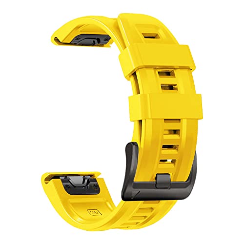 Quickfit-Uhrenarmband für Garmin Fenix 6X 7X 5X Plus 3HR Silikon Easyfit Handgelenkschlaufe für Fenix 6 7 5 Epix Watch, 26mm Fenix 6X 6X Pro, Achat von PURYN