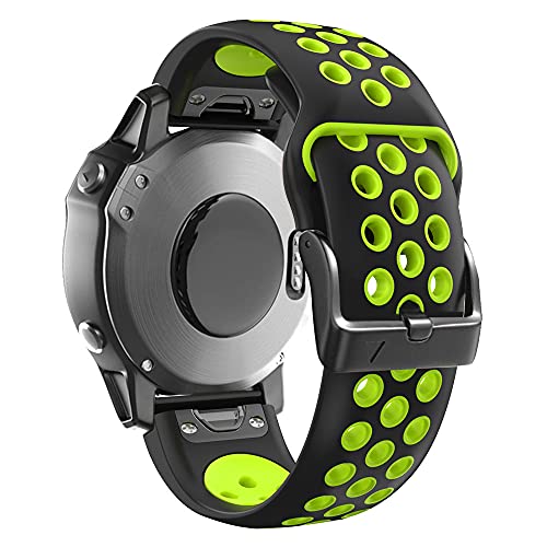 Zweifarbiges Silikon-Smartwatch-Armband für Garmin Fenix 5X/5XPlus/6X/6XPro/3/3HR/Descent MK1/D2 Delta PX Uhrenarmband, 26mm For Descent MK1, Achat von PURYN
