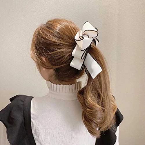 Mode Haare. Frauen Vintage, Haarstäbchen, Haarstäbchen, Schleife, Bananenclip, vertikale Karte, Pferdeschwanz-Clip, vertikaler Clip, Frühling, süße Kopfbedeckung, Haarspangen for Frauen (Color : B) von PUTOVA