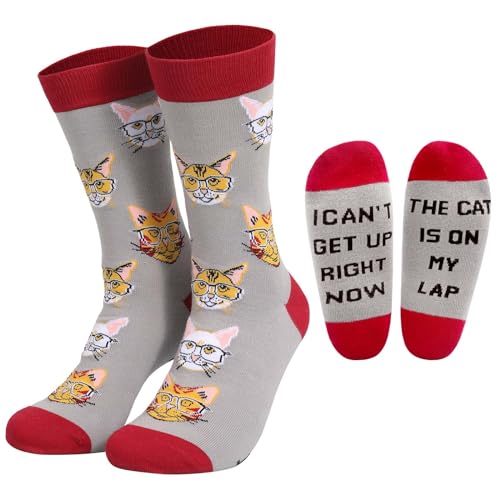 PUTUO Lustige Socken mit Motiv für Herren: Verrückte Bunte Weihnachtssocken Männer Witzige Strümpfe Fun Gemusterte Socken Weihnachten Geschenke für Herren von PUTUO