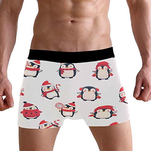 PUXUQU Herren Boxershorts Süß Pinguin Unterhosen Männer Herrenunterwäsche Unterwäsche von PUXUQU