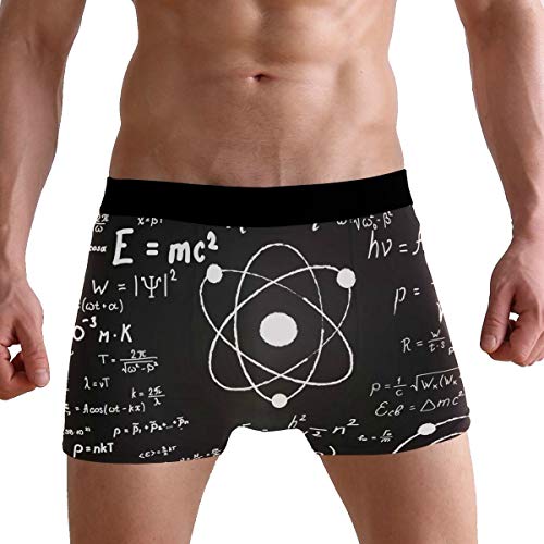 PUXUQU Herren Boxershorts Wissenschaft Mathe Formel Bildung Unterhosen Männer Herrenunterwäsche Unterwäsche von CMMT