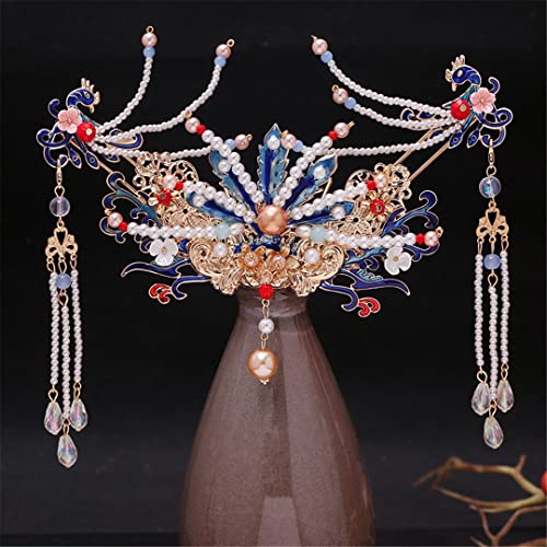 Haarstäbe,Haarstab,Chinesische Haarnadeln,Haarnadelstab Damen Vintage Quaste Haarnadel Handgefertigte Haarnadel Accessoires 6(2)(13) von PUYUNA