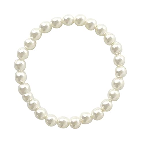 Natürliche Muschel Perle Ringe für Frauen Elastisch Einstellbar Modeschmuck Edelstahl Perle Perlen Ringe Hochzeitsgeschenke von PUYYDS