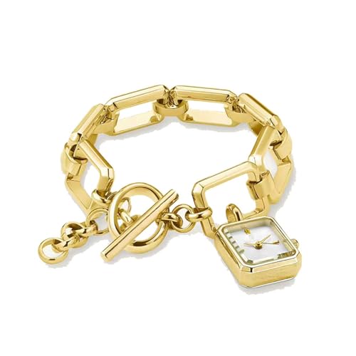 PUZYI Accessoires Quadratische wasserdichte Damenuhr, analoge Quarz-Armbanduhren, Zifferblatt, Anhänger, Armband, geeignet for Freundinnen und Ehefrauen als Geschenk Mode von PUZYI