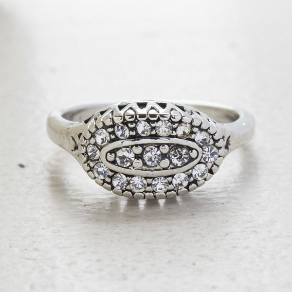 Vintage 18Kt Weißgold Ring, 1940S Style Vintage 18Kt Weißgold Ring, 1940S Style von PVDVintageJewelry