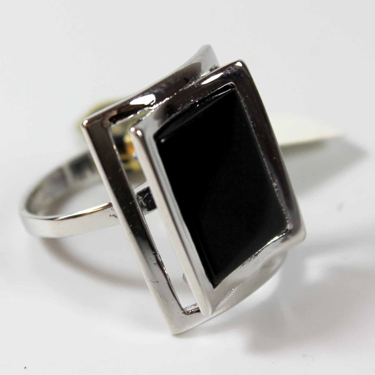 Vintage 1970S Onyx Ring Silber Rhodiniert Vintage 1970S Onyx Ring Silber Rhodiniert von PVDVintageJewelry