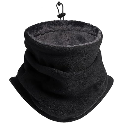 PVFZXS Schlauchschal, Multifunktionstuch Winter,Schal Herren Damen Winter Halstuch Halswärmer Gesichtsschal Warm Nackenwärmer Sport Motorrad Fahrrad Unisex(Schwarz) von PVFZXS