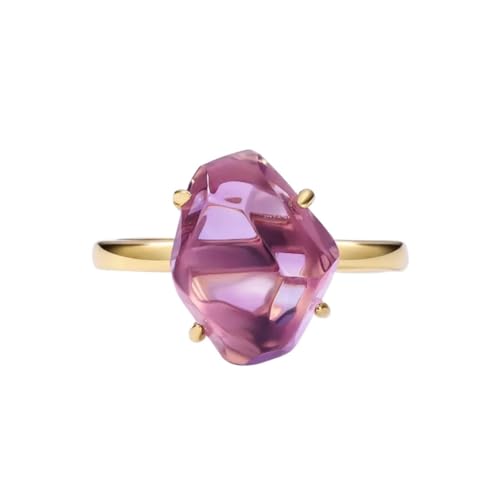 PVUVTNAHW 925 Sterling Silber Natürlicher rosa Amethyst Verstellbare Ringe Gold Farbe Romantik Schmuck for Frauen PVUVTNAHW 925 Sterling Silber Natürlicher rosa Amethyst Verstellbare Ringe Gold Farbe Romantik Schmuck for Frauen von PVUVTNAHW