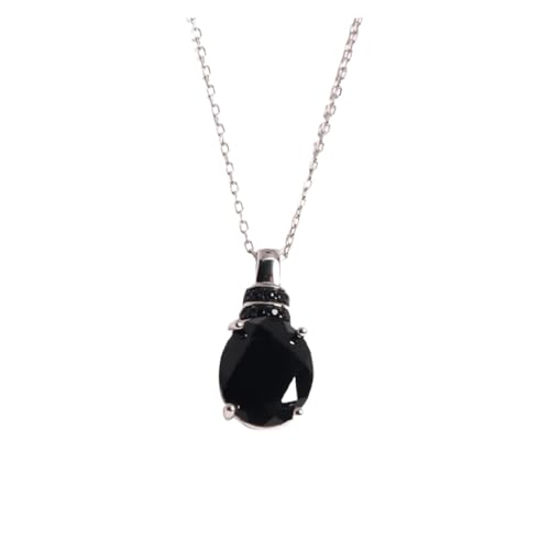 PVUVTNAHW Natürliche Schwarze Spinell Anhänger Halskette S925 Silber Edlen Schmuck for Frauen PVUVTNAHW Natürliche Schwarze Spinell Anhänger Halskette S925 Silber Edlen Schmuck for Frauen von PVUVTNAHW