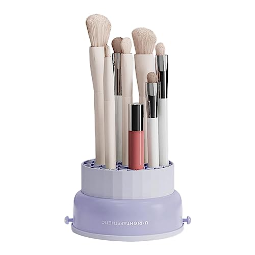 2-in-1 Make-up-Pinsel-Reinigungsmatte | Reinigungsbürstenhalter, Matte zum Trocknen von Make-up | Silikon-Pinselreiniger-Pad mit Kosmetikpinsel-Organizer für Mädchen und Frauen Pw tools von PW TOOLS