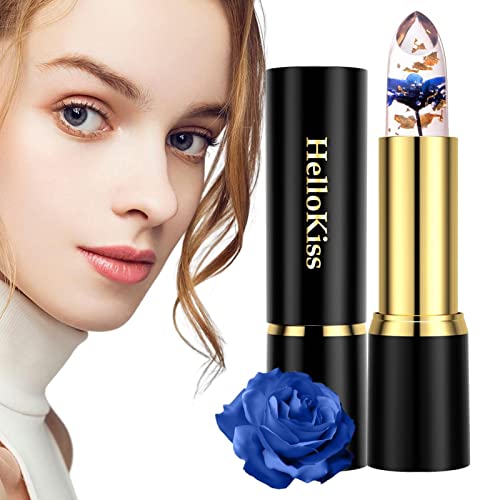 Blumengelee-Lippenstift,Glänzender, farbwechselnder Lippenstift | Tragbarer Jelly-Lippenstift mit pH-Temperatur und Farbwechsel, getönter Lipgloss-Balsam für Frauen und Mädchen Pw tools von PW TOOLS