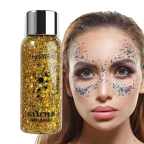 Flüssiger Glitzer-Lidschatten | Meerjungfrauen-Gesichts-Glitzergel | Meerjungfrau-Skala-Pailletten, langanhaltend, funkelnder Lidschatten, Lippe, Nagel, Haare, Malerei, Glitzer, Dekorieren, Pw tools von PW TOOLS