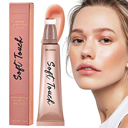 Frauen Make-up Highlighter Stick, Party Cheek Face Cosmetic Liquid Makeup Stick Highlight, Anhaltender Make-up-3D-Make-up-Glitter für Partys Pw tools von PW TOOLS