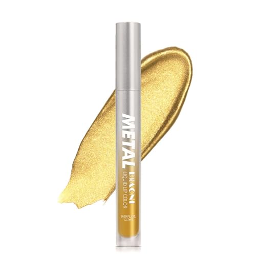 Gold Lipgloss | 2-in-1-Goldglanz,2,7 ml wasserfester, langlebiger Gold-Lidschatten, nicht klebender, hochglänzender Lipgloss, schimmernder Lidschatten für Feuchtigkeit und lang anhaltenden Pw tools von PW TOOLS