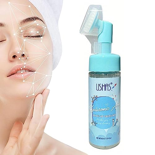 Make-up-Entferner-Reiniger, Bubble Skincare Gesichtswaschgel mit Bürstenkopf, 5,24 fl oz Hautpflege-Reinigungsschaum für Frauen Schaumreiniger entfernt und entfernt Pw tools von PW TOOLS